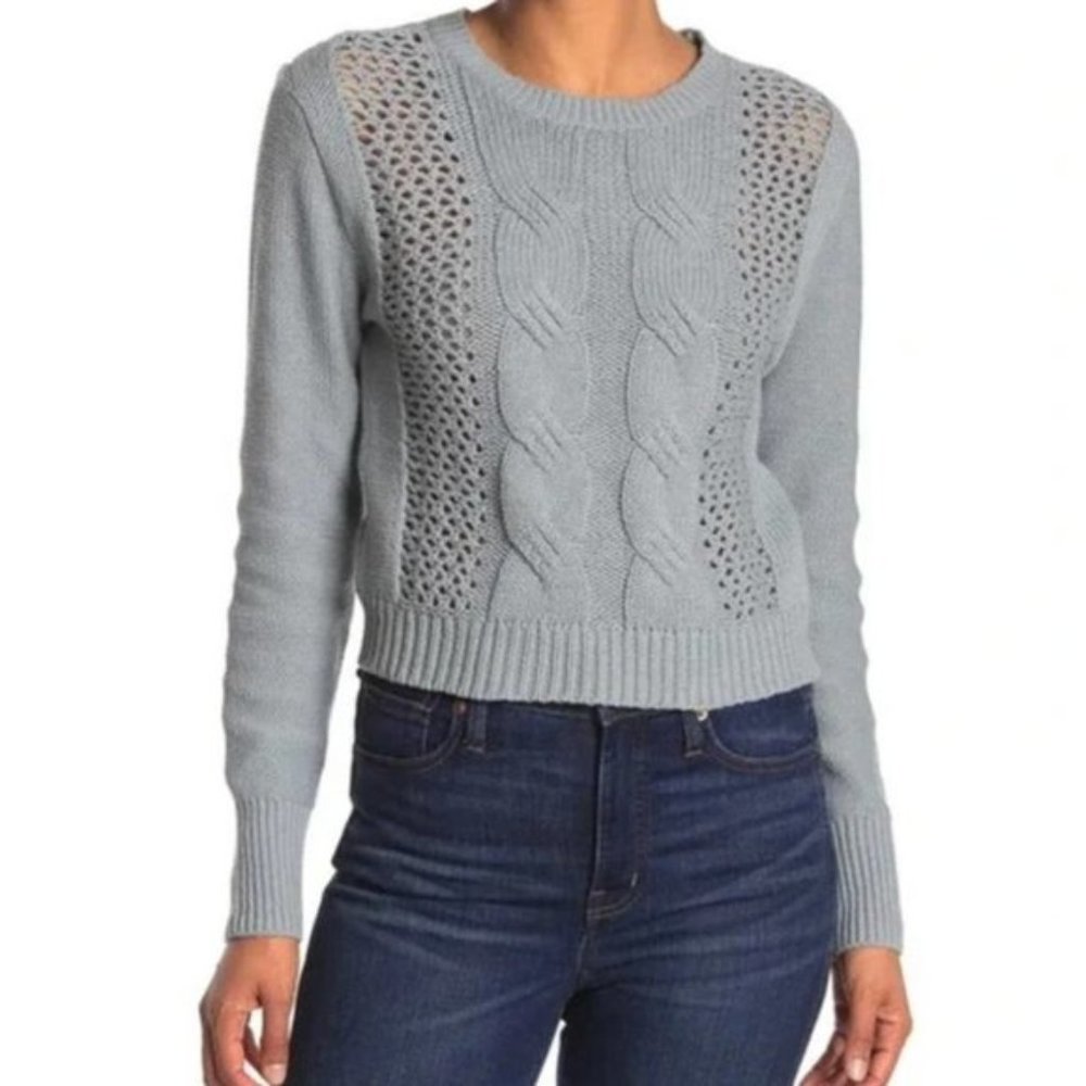 Abound Cable Knit Crew Neck Sweater - S,  NWT